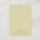 Handgemaakte Floral Handmade Earring Display Kaart Contactkaartje (Achterkant)