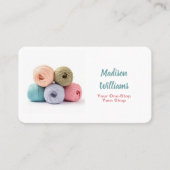 Handgemaakte garenwinkel visitekaartje (Voorkant)