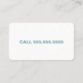 Handgemaakte garenwinkel visitekaartje (Achterkant)