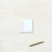 Handgemaakte gebogen lijnen Aangepaste personalisa Post-it® Notes (Op bureau)