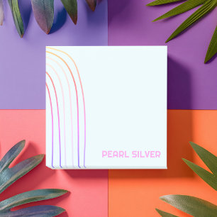 Handgemaakte gebogen lijnen Aangepaste personalisa Post-it® Notes