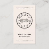 handgemaakte gebreide artikelen visitekaartje (Voorkant)