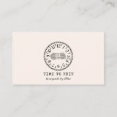 handgemaakte gebreide artikelen visitekaartje (Voorkant)