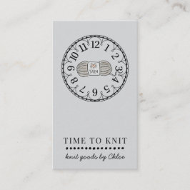 handgemaakte gebreide artikelen visitekaartje