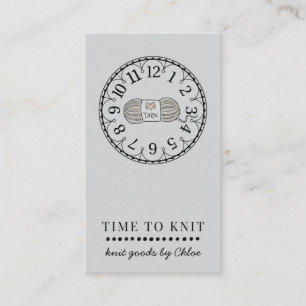 handgemaakte gebreide artikelen visitekaartje