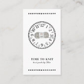 handgemaakte gebreide artikelen visitekaartje (Voorkant)