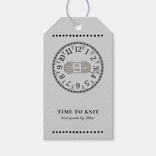 Handgemaakte gebreide goederen Prijs Labels Cadeaulabel (Voorkant)