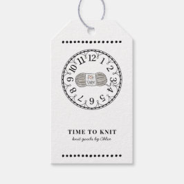 Handgemaakte gebreide goederenprijs cadeaulabel