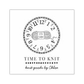 Handgemaakte gebreide zaken rubberstempel (Afrduk)