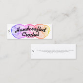 Handgemaakte gehaakte marktmaker Labels (Voorkant / Achterkant)