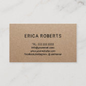 Handgemaakte geitenmelkzeep Happy Boerderij Rustic Visitekaartje (Achterkant)