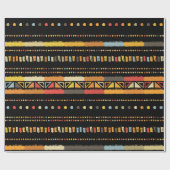 Handgemaakte gekleurde strepen heldere stampnaadlo cadeaupapier (Vlak)