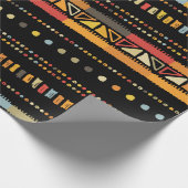 Handgemaakte gekleurde strepen heldere stampnaadlo cadeaupapier (Hoek)