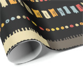 Handgemaakte gekleurde strepen heldere stampnaadlo cadeaupapier (Rol Hoek)