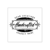 Handgemaakte gepersonaliseerde label rubberen stem rubberstempel (Afrduk)