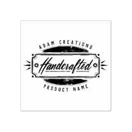 Handgemaakte gepersonaliseerde label rubberen stem rubberstempel