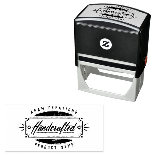 Handgemaakte gepersonaliseerde label stempel (In situ)