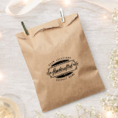Handgemaakte gepersonaliseerde labeltas bedankzakje (Geknipt)