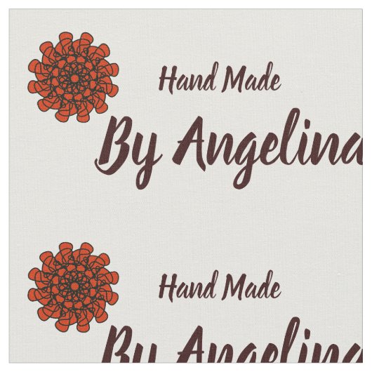 Handgemaakte gepersonaliseerde naaigelabels stof (Close Up)