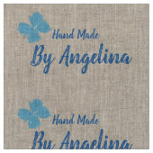 Handgemaakte gepersonaliseerde naaigelabels stof (Close Up)