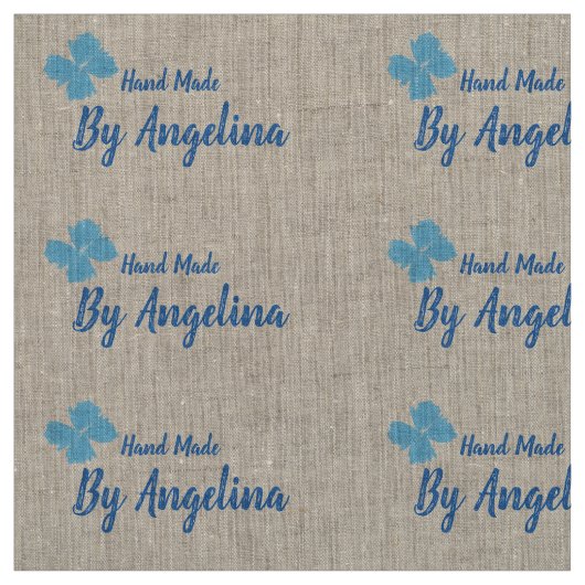 Handgemaakte gepersonaliseerde naaigelabels stof (Swatch)