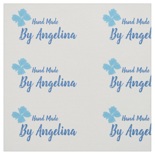 Handgemaakte gepersonaliseerde naaigelabels stof (Swatch)