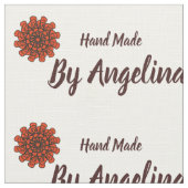 Handgemaakte gepersonaliseerde naaigelabels stof (Close Up)