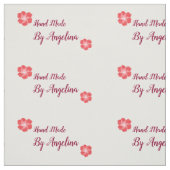 Handgemaakte gepersonaliseerde naaigelabels stof (Swatch)