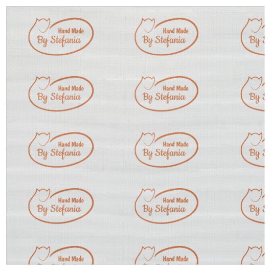 Handgemaakte gepersonaliseerde naaigelabels stof (Swatch)