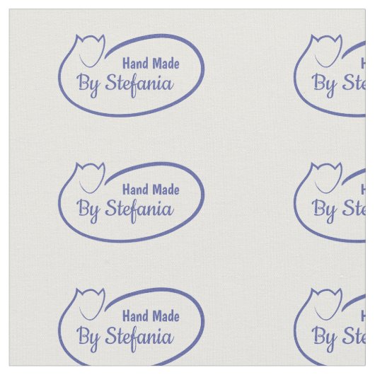 Handgemaakte gepersonaliseerde naaigelabels stof (Close Up)