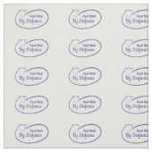 Handgemaakte gepersonaliseerde naaigelabels stof (Swatch)