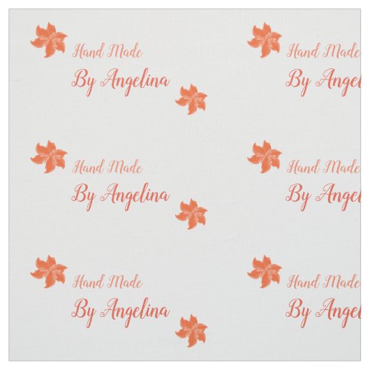 Handgemaakte gepersonaliseerde naaigelabels stof (Swatch)