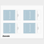 Handgemaakte gepersonaliseerde productinformatie rechthoekige sticker (Vel)