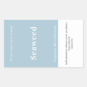 Handgemaakte gepersonaliseerde productinformatie rechthoekige sticker (Voorkant)