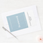 Handgemaakte gepersonaliseerde productinformatie rechthoekige sticker (Envelop)