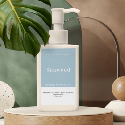 Handgemaakte gepersonaliseerde productinformatie rechthoekige sticker