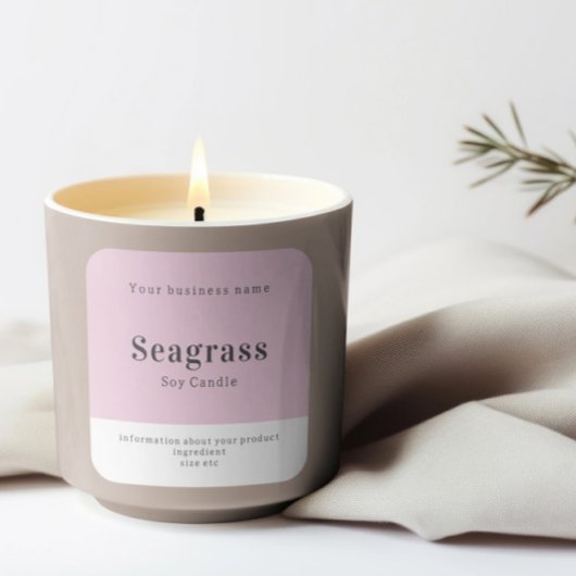 Handgemaakte gepersonaliseerde productinformatie vierkante sticker