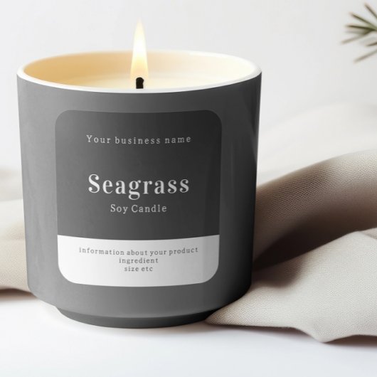 Handgemaakte gepersonaliseerde productinformatie vierkante sticker