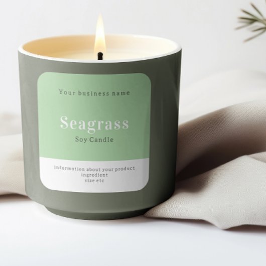 Handgemaakte gepersonaliseerde productinformatie vierkante sticker