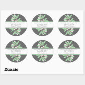 Handgemaakte Gift Label met Winter Bayberry (Vel)