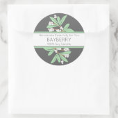 Handgemaakte Gift Label met Winter Bayberry (Tas)