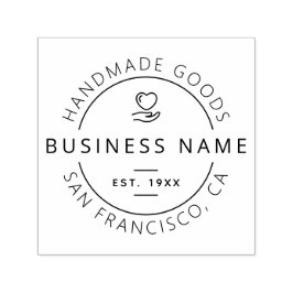 Handgemaakte goederen | Aangepaste bedrijfsnaam en Zelfinktende Stempel