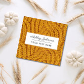 Handgemaakte hakhaakjes toevoegen Oranje sociale m Vierkante Visitekaartje