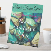 Handgemaakte Handicraft Business Vendor Signage Reclamebord Met Voetstuk (Insitu)