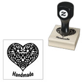 Handgemaakte hartstempel rubberstempel (Gestempeld)