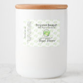 Handgemaakte | Homemade Bergamot Soap | Scrub-etik Voedselcontainer Etiket (Voorkant)