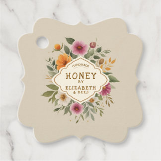 handgemaakte honing bedankjes labels