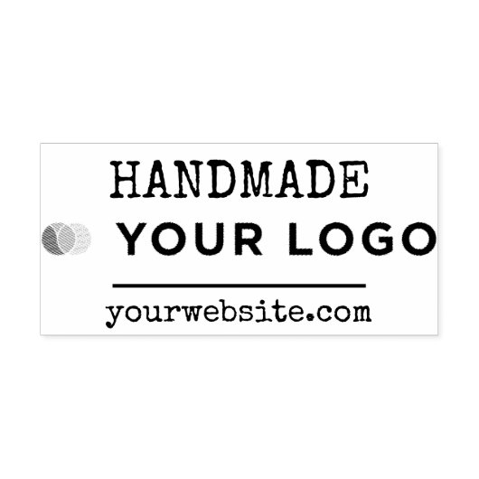 Handgemaakte Horizontale Website Zakelijke Logo Cu Rubberstempel (Afrduk)
