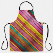 Handgemaakte houten planktafel met Schort (Voorkant)