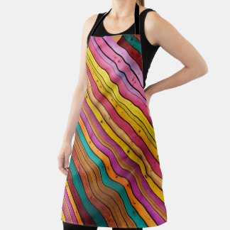 Handgemaakte houten planktafel met Schort